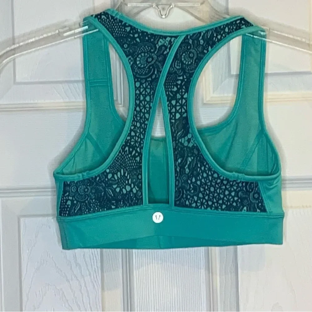 Lululemon Run With The Sun Bra Size 6 Bali Breeze